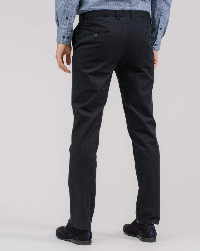 PANTALON RAIAT DE BUMBAC CULOAREA ALBASTRU ANCHIS 200213088263-1 04