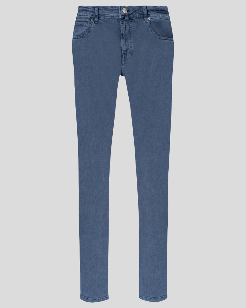 PANTALONI ALBASTRI  SLIM 220115088310-2 01