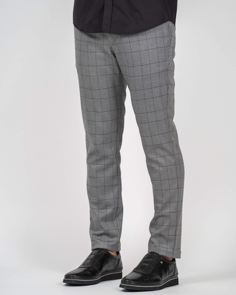 PANTALONI SLIM GRI IN CAROURI 220213088415-3 03