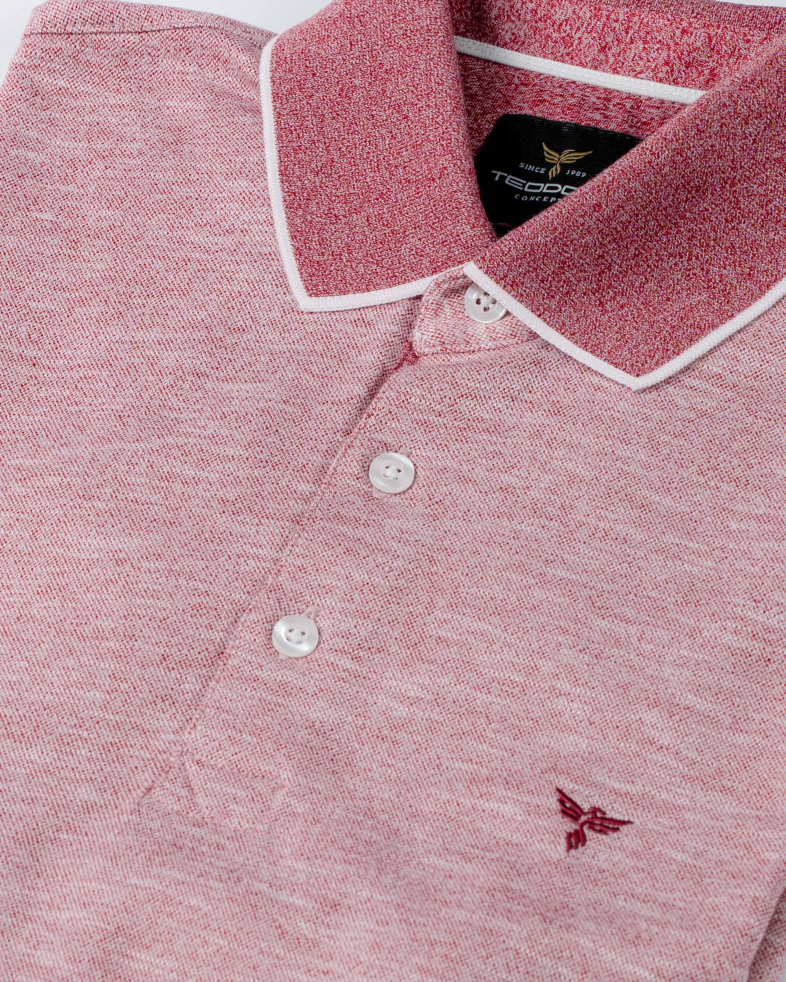 TRICOU POLO SLIM BORDO CU STRUCTURI 210110131473-2 03