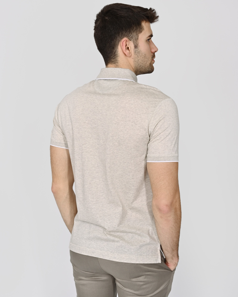 TRICOU POLO CU FERMOAR BEJ 240110131694-1 08
