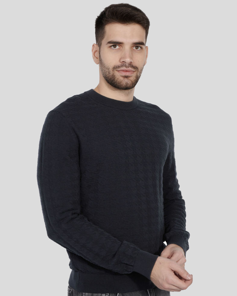 PULOVER NEGRU GUPER ROTUND 240208055378-1 03