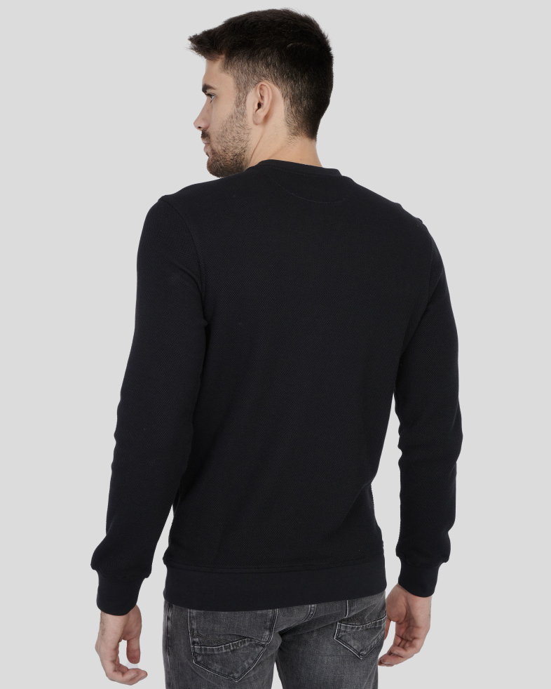 BLUZA NEAGRA CU GULER ROTUND 230210141532-1 010