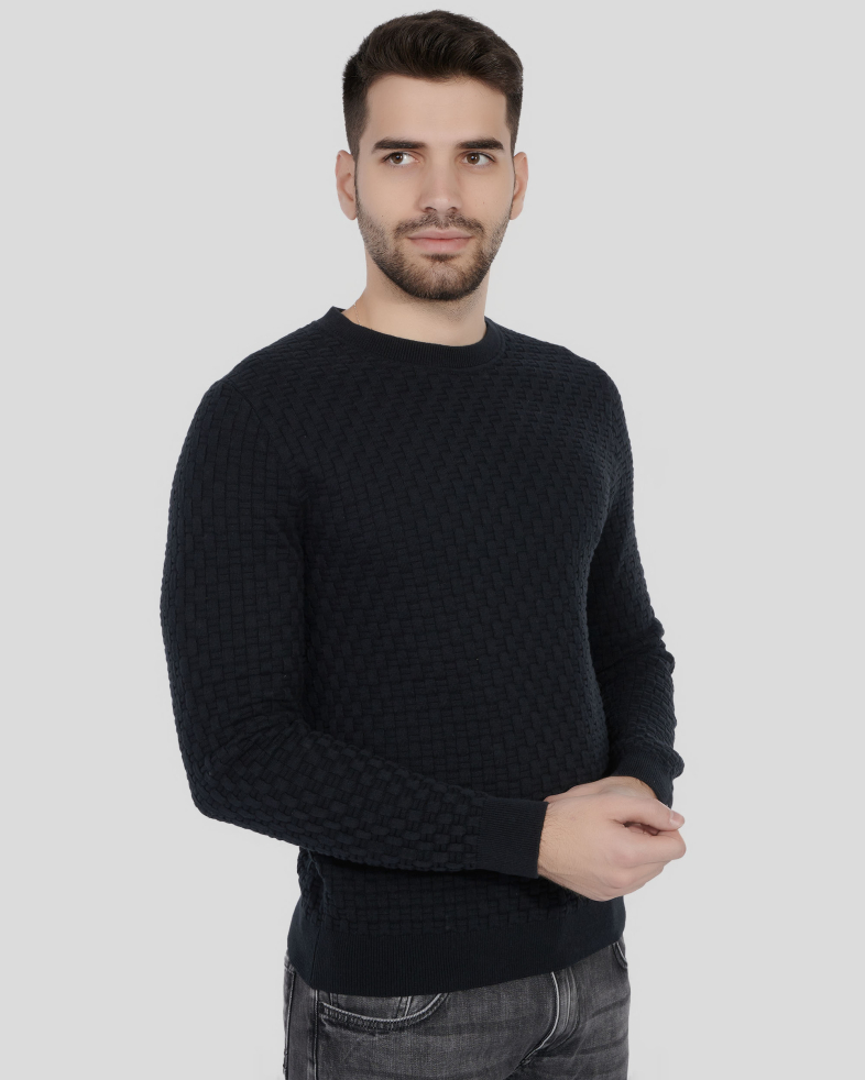 PULOVER NEGRU GULER ROTUND 240208055367-1 03