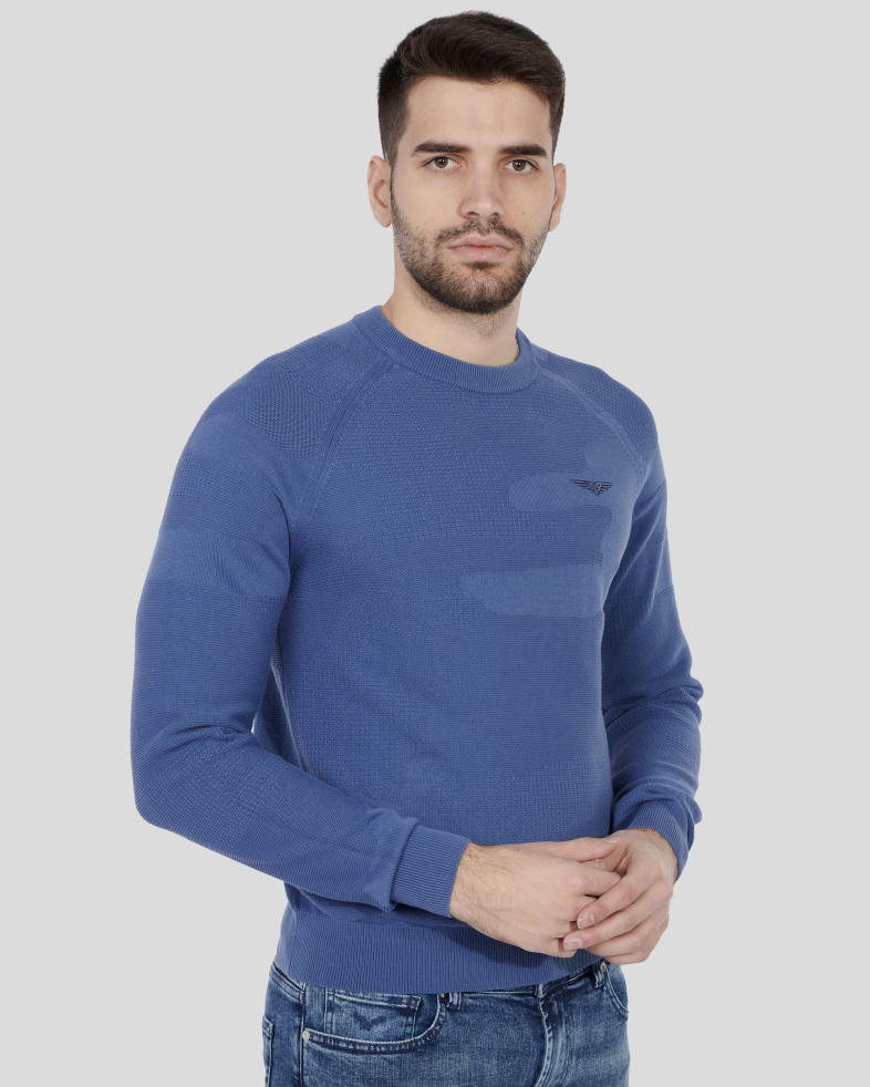 PULOVER ALBASTRU GULER ROTUND 240208055377-2 03