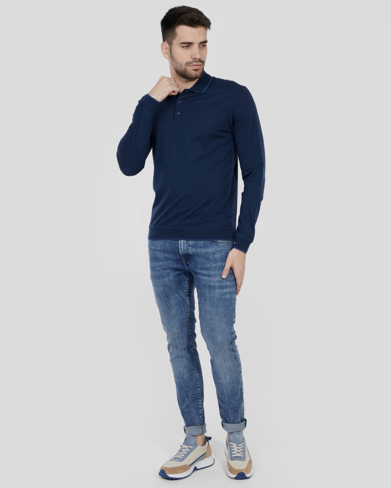 BLUZA ALBASTRA GULER POLO 240210141563-3 02