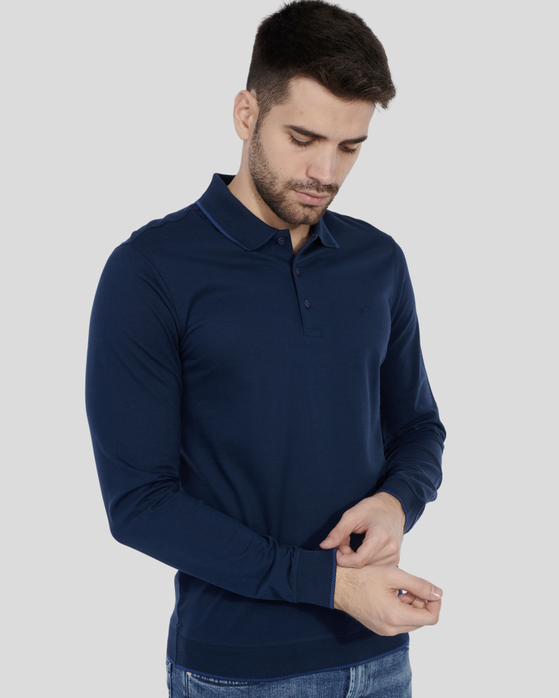 BLUZA ALBASTRA GULER POLO 240210141563-3 03