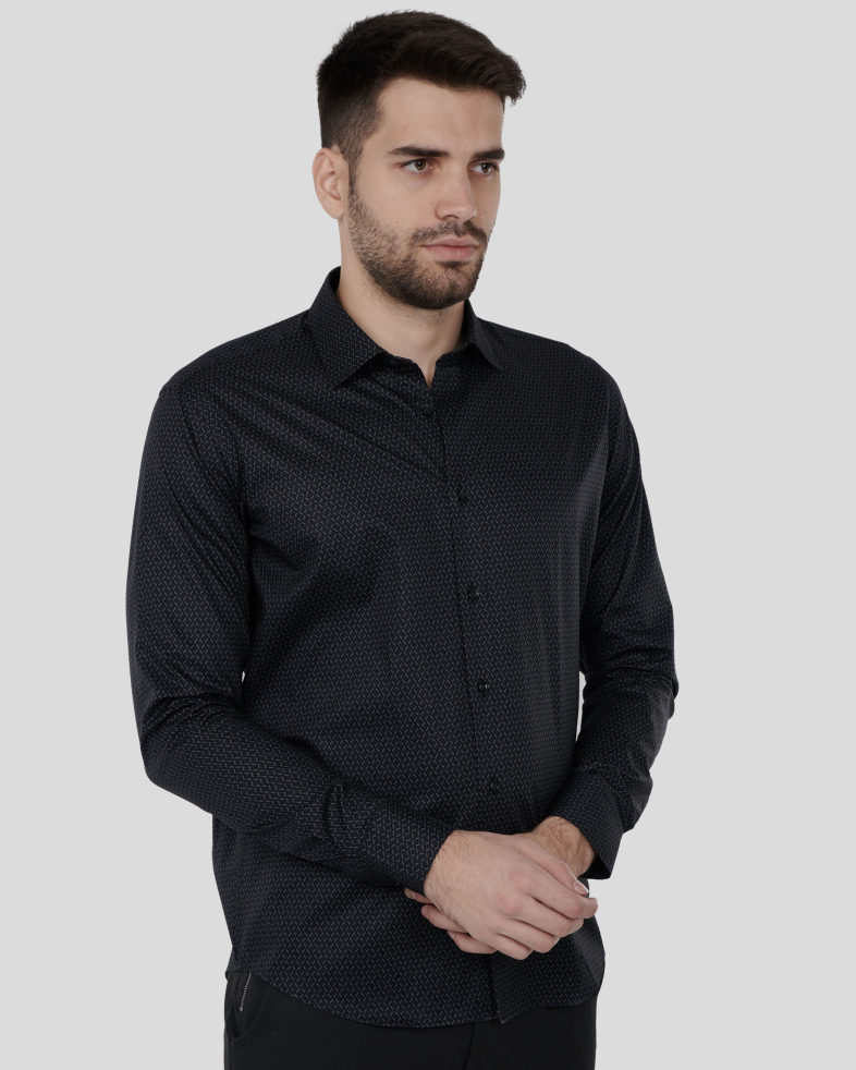 CAMASA NEAGRA PRINT GEOMETRIC 240235045026-3 03