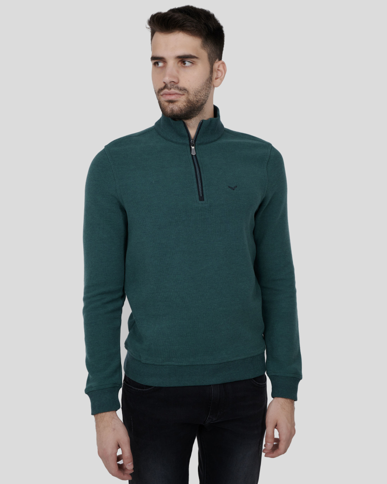 BLUZA VERDE GULER CU FERMOAR 240210141575-5 03