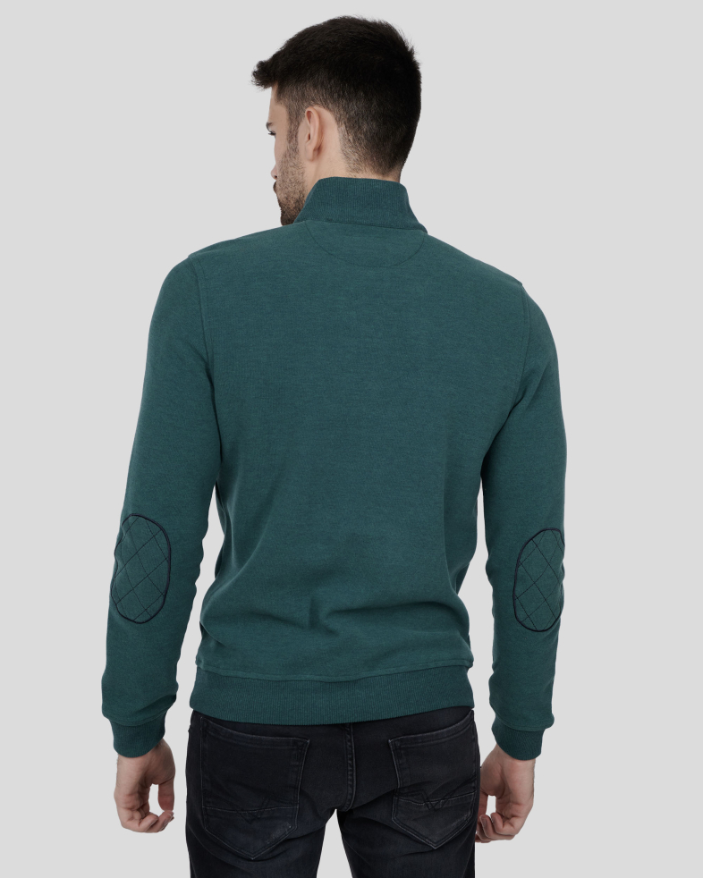 BLUZA VERDE GULER CU FERMOAR 240210141575-5 09