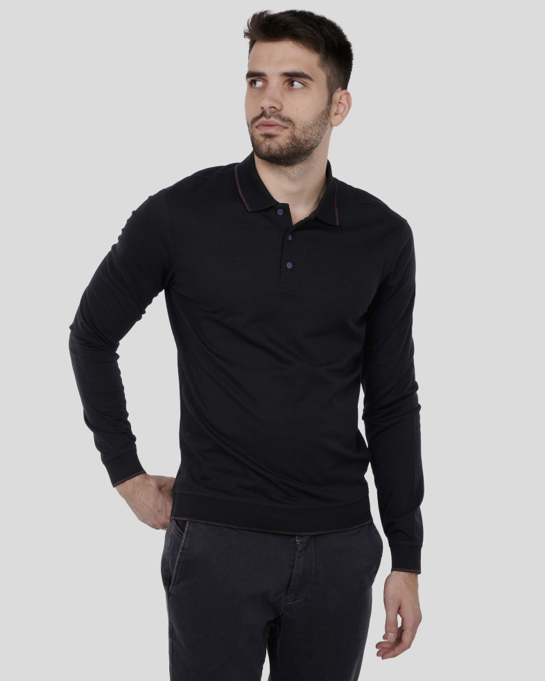 BLUZA NEAGRA GULER POLO 240210141563-1 03