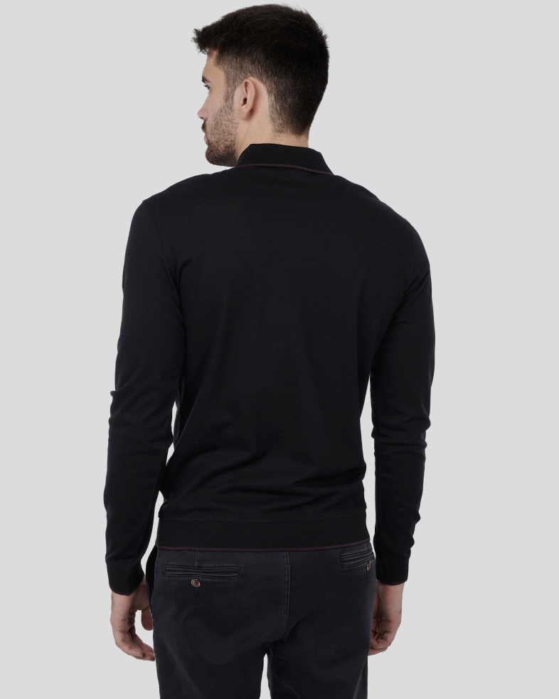 BLUZA NEAGRA GULER POLO 240210141563-1 08