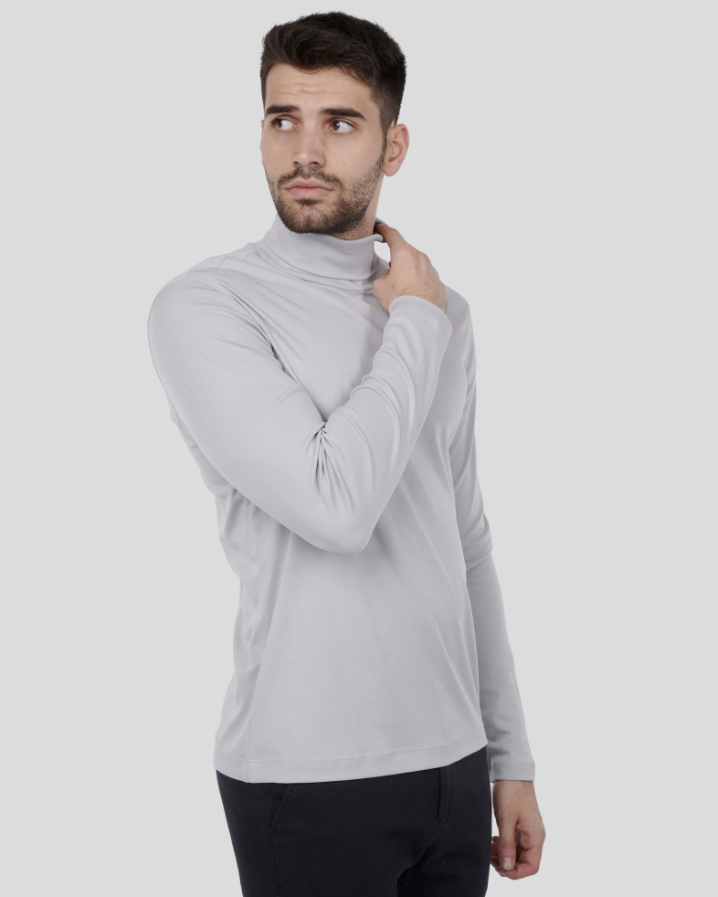 PULOVER GRI GULER POLO 240210141565-4 03