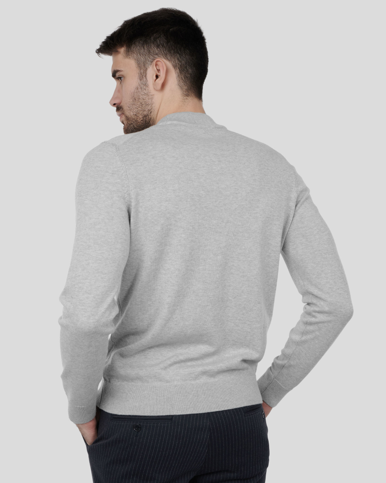 PULOVER GRI GULER ROTUND 240208055372-5 08