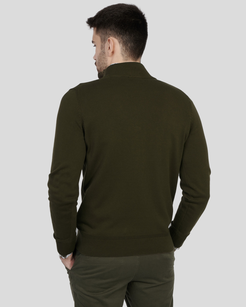 PULOVER VERDE GULER CU FERMOAR 240208055365-3 09