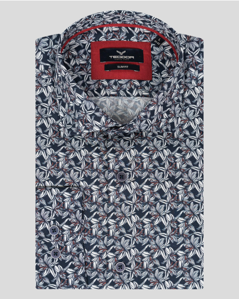 CAMASA SLIM BLEUMARIN PRINT GEOMETRIC