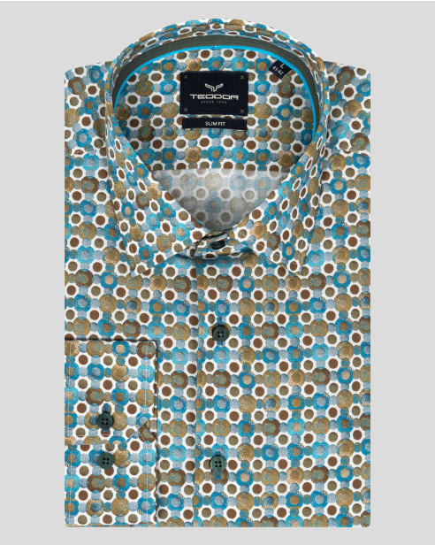 CAMASA SLIM MULTICOLOR PRINT GEOMETRIC