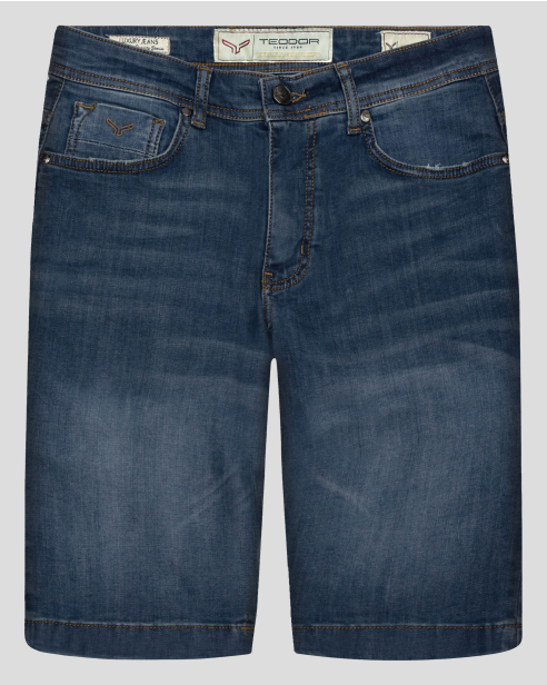 PANTALONI SCURTI ALBASTRI