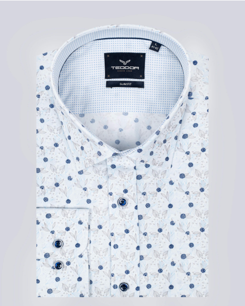 CAMASA SLIM ALBA  PRINT FLORAL