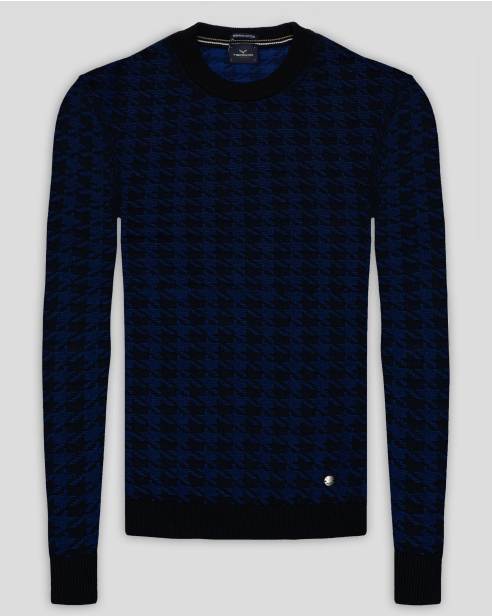 PULOVER NEGRU GUPER ROTUND