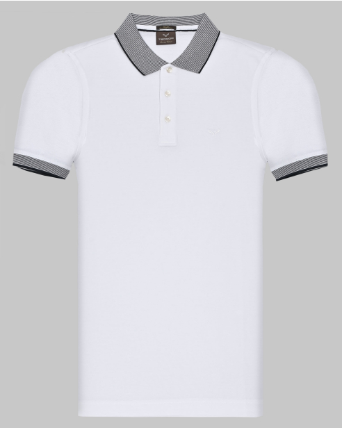 TRICOU POLO ALB
