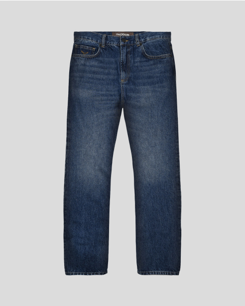 ТЪМНОСИНИ ДЪНКИ REGULAR RELAXED FIT ( УДОБЕН И СВОБОДЕН СИЛУЕТ ) 