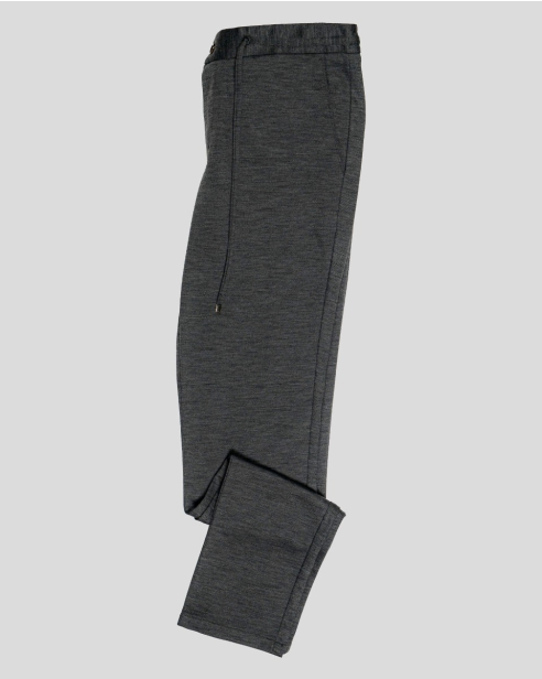 PANTALONI GRI CU STRUCTURI
