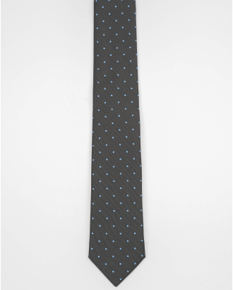 COMPLECT CRAVATA SI BATISTA GRI PRINT GEOMETRIC