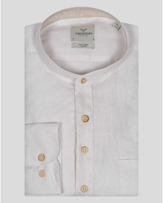 CAMASA SLIM ALBA CU GULER POP