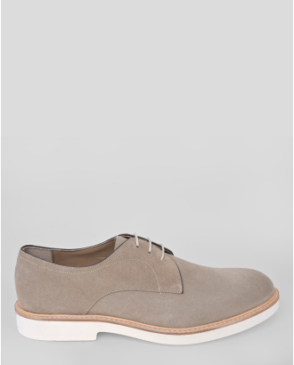 PANTOFI BEJ PIELE NABUC