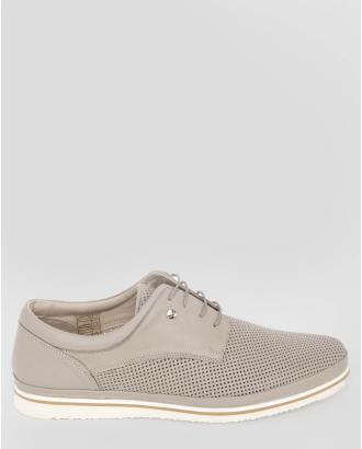 PANTOFI BEJ PIELE NATURALA