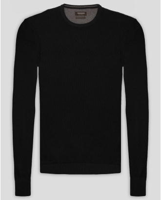 PULOVER NEGRU GULER ROTUND