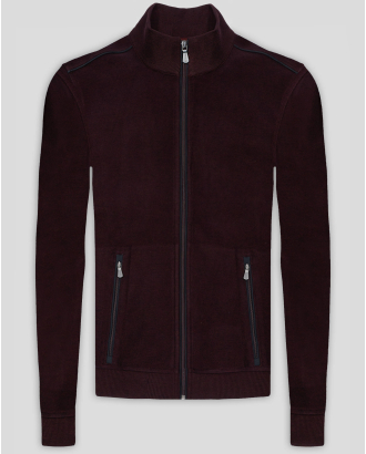 PULOVER BORDO CU FERMOAR