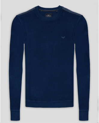 BLUZA  ALBASTRU GULER ROTUND