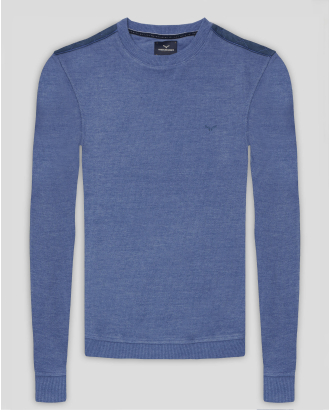 BLUZA  ALBASTRU GULER ROTUND
