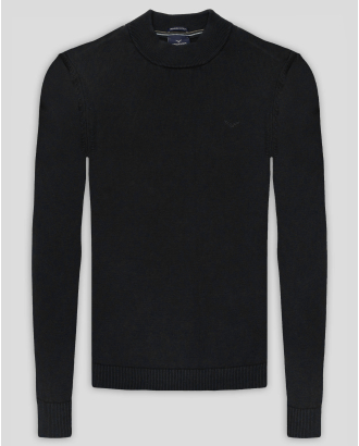 PULOVER NEGRU GULER ROTUND