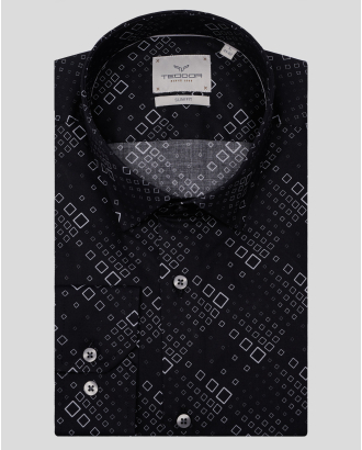 CAMASA NEAGRA PRINT GEOMETRIC