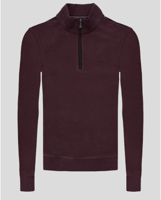 BLUZA BORDO GULER CU FERMOAR
