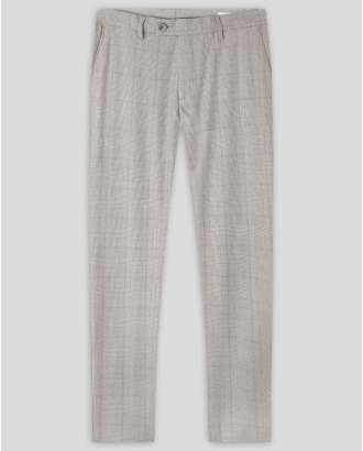 PANTALONI BEJ  IN CAROURI