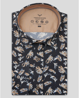 CAMASA GRI PRINT GEOMETRIC