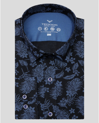 CAMASA NEAGRA PRINT FLORALEN