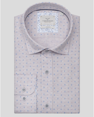 CAMASA GRI PRINT GEOMETRIC