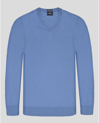 PULOVER BLEU GULER IN V