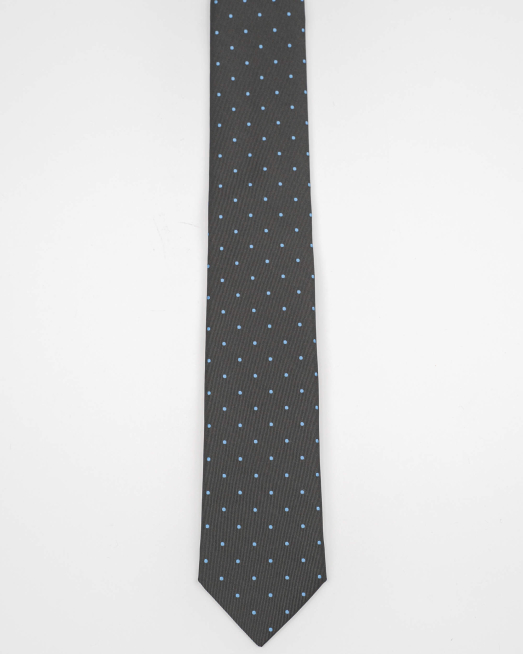 'COMPLECT CRAVATA SI BATISTA GRI PRINT GEOMETRIC