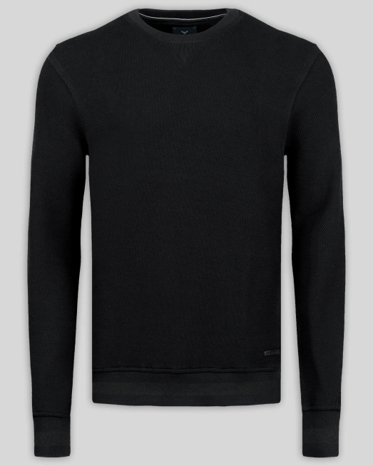 'BLUZA NEAGRA CU GULER ROTUND