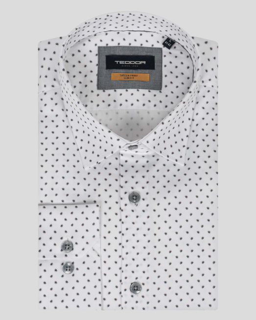 'CAMASA SLIM ALBA PRINT FLORAL