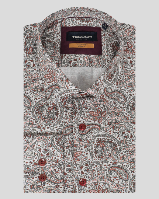 'CAMASA SLIM MULTICOLOR PRINT FLORAL