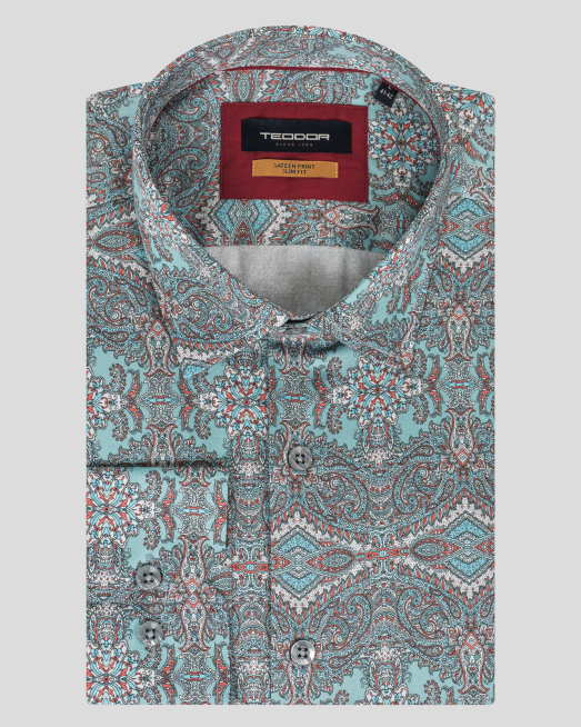 'CAMASA SLIM MULTICOLOR PRINT FLORAL
