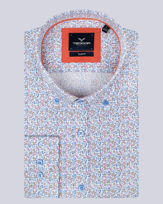 'CAMASA SLIM ALBA PRINT GEOMETRIC