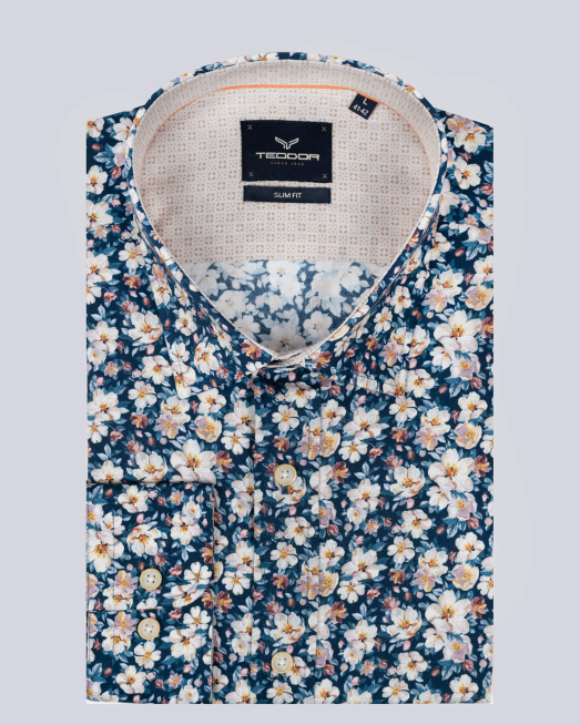 'CAMASA SLIM MULTICOLOR  PRINT FLORAL